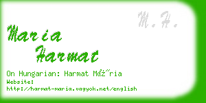 maria harmat business card